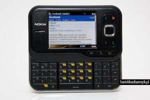 A phone accessing a current version of Facebook, from flickr user bartheq. http://www.flickr.com/photos/bartheq/4173395211/