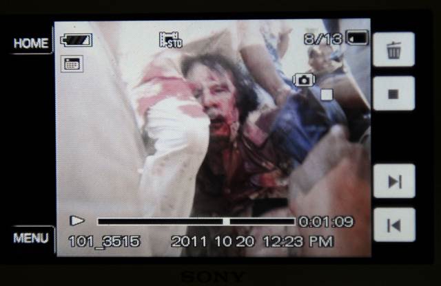 Gaddafi killing images