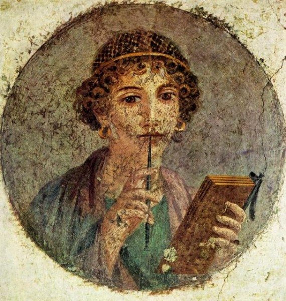 Pompeii: Young Woman with a Stylus (Sappho)