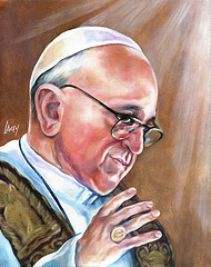Pope Francis Portrait Painting