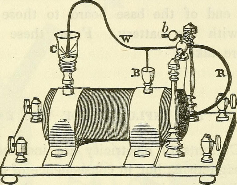 Image from page 322 of "Davis's manual of magnetism : including galvanism, magnetism, electro-magnetism, electro-dynamics, magneto-electricity, and thermo-electricity" (1854)