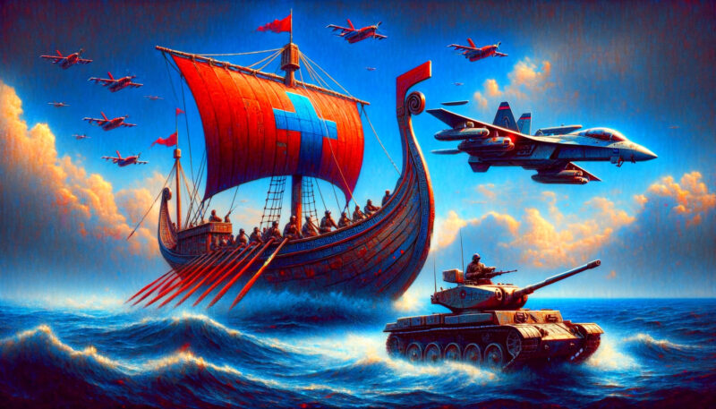 Evolution of miltiary technologies, illustration showing a trireme, tank, and planes